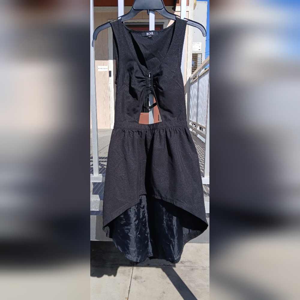 Womens BO+B by H. L. Z. B. L. Z. Black Cutout Party Dress Size S